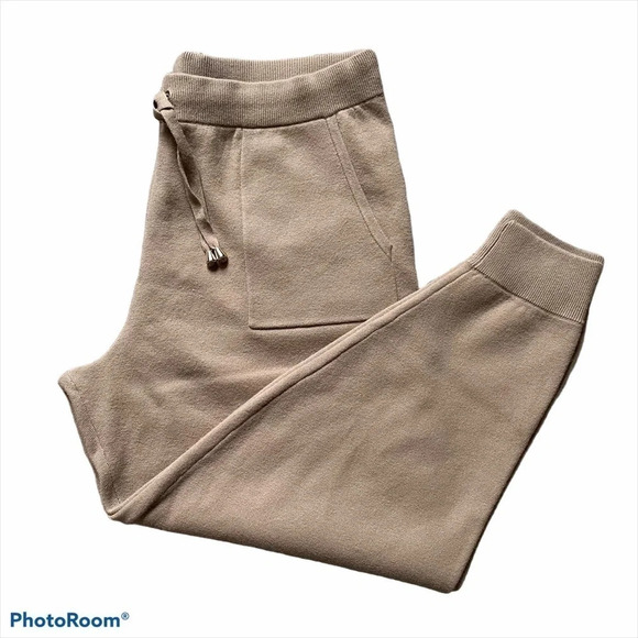 New ANN TAYLOR The Sweater Jogger Pant Tan XXL 557009 - Picture 5 of 13